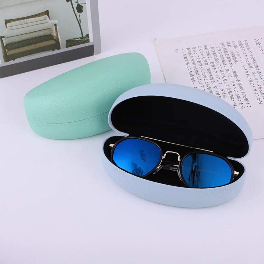 Fashion Men and Women Leather Iron Box Glasses Case Sunglasses Case Sunglasses Box Quake