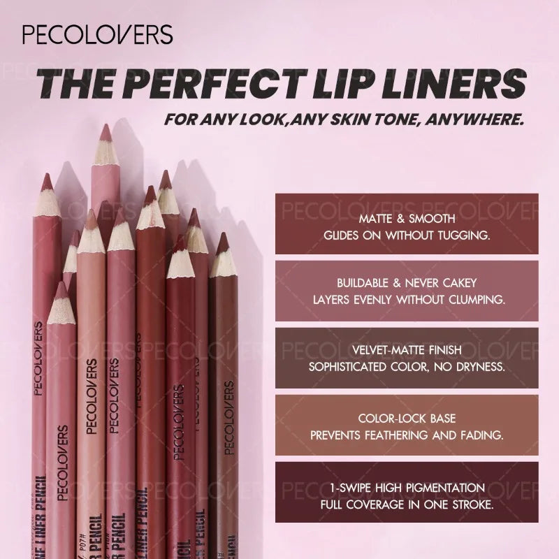 1PC Matte Lipliner To Describe The Contour of The Lips, Plump and Charming Lips, Multi Color Selection, Lip Cosmetics Quake