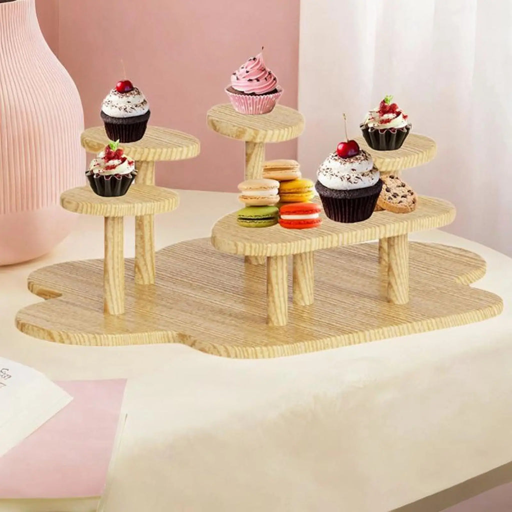 Display Riser Stand Paw Shaped Practical Multi Tier Multipurpose Decor Sturdy Countertop for Party Snack Model Figure Collection Quake