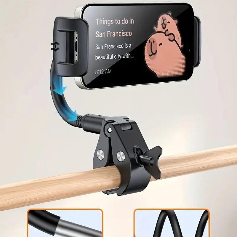 New Tablet Holder Phone Holder for Microphone Stand,Mic Music Stand Tablet Holder for Pad,Universal Phone Tablet Mic Stand Mount Quake