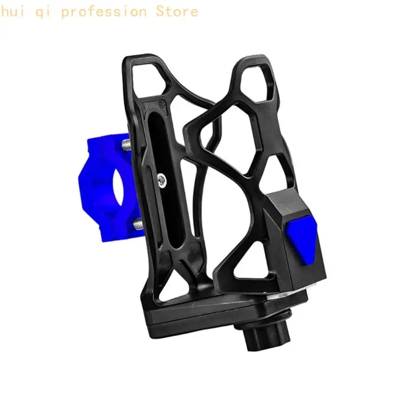 Universal Motorcycle Drink Holder Aluminum Adjustable Cup Mount Quick Installation No Tools Needed for Bike Handlebar H8WE Quake Blue China Mainland