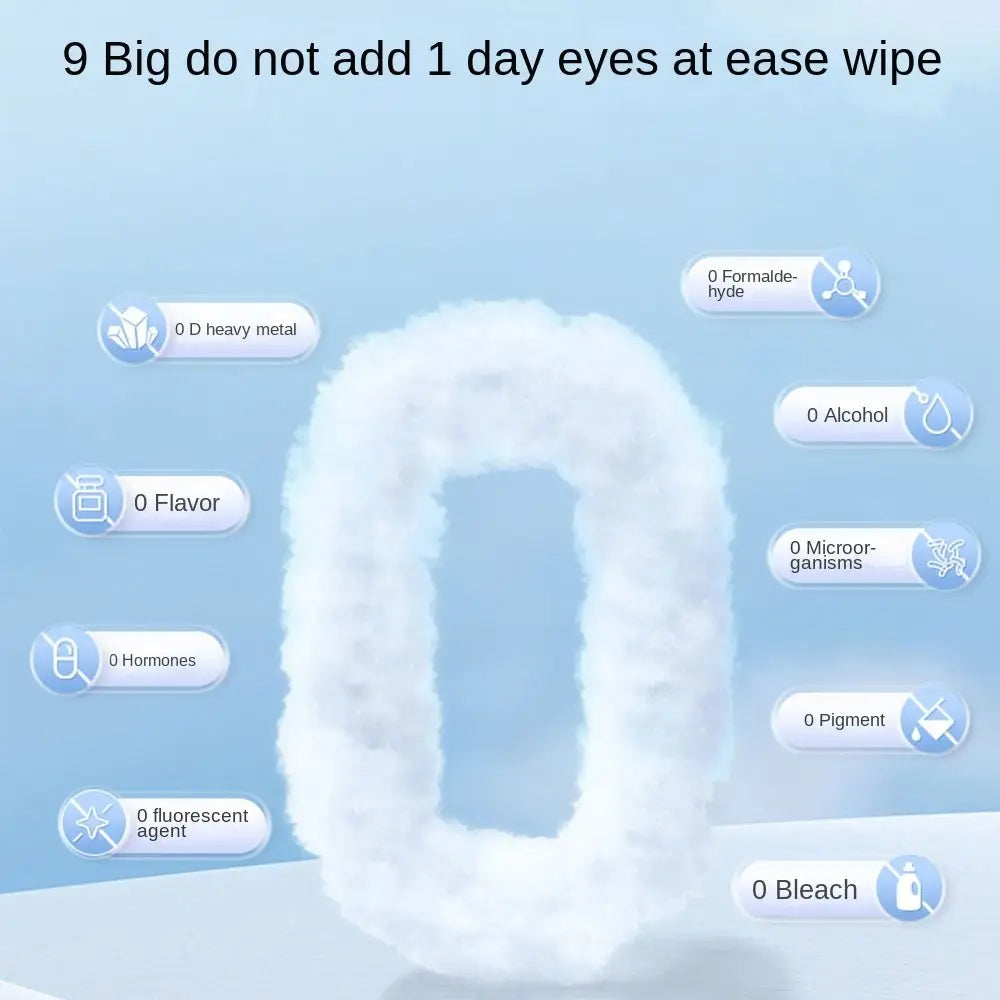 80Pcs/Pack Pet Wipes Pet Eye and Ear Wipes For Wiping Pets Dog Cat Pure Water Wet Pet No-rinse Tear Stain Removal Cleaning Quake