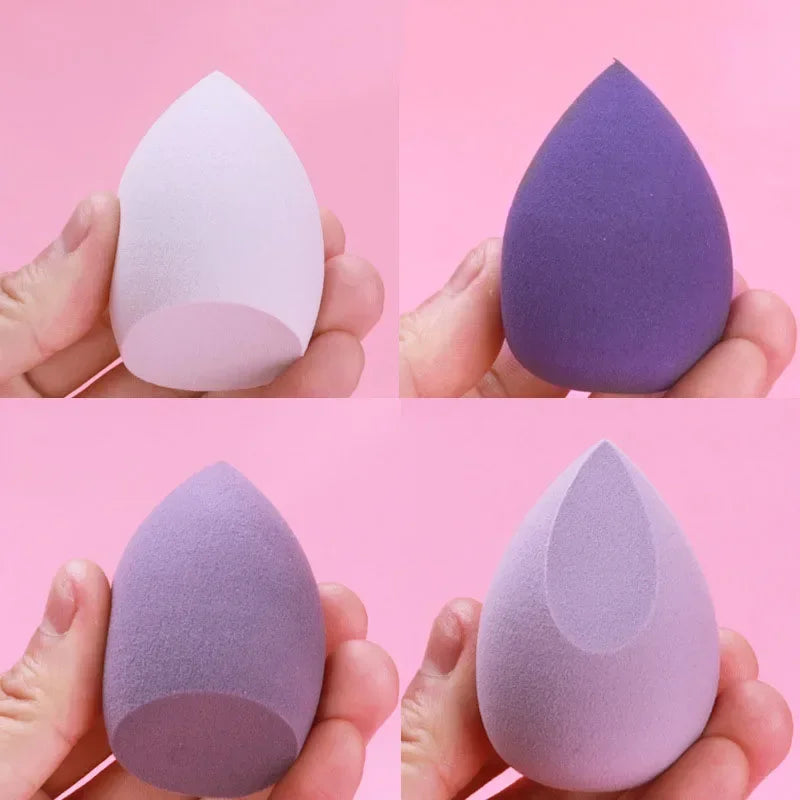 Make Up Sponge Tools Sponge 4pcs Powder Beauty Cosmetic Egg Foundation Makeup Puff Dry and Wet Combined Powder Puff Bevel Cut Quake
