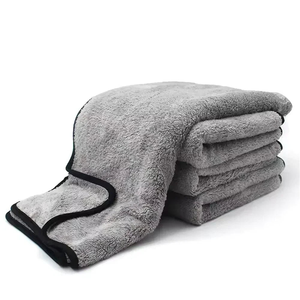 Microfiber Towel Car Wash Accessories Super Absorbency Car Cleaning Cloth Premium Microfiber Auto Towel One Time Drying Quake