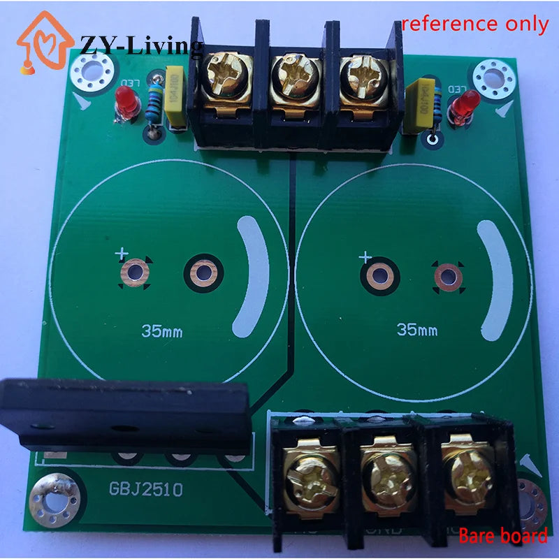 1/3PCS 25A Single AC-DC Audio Amplifier Rectifier Filter Power Supply Board Bare PCB Quake