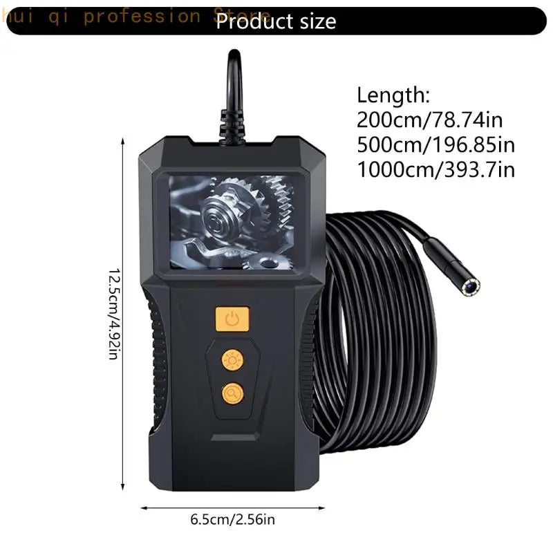 1080P Handheld Borescope with 60° Flexible Camera Waterproof Inspection Camera for Automotive Repair Pipe Diagnostics H8WE Quake