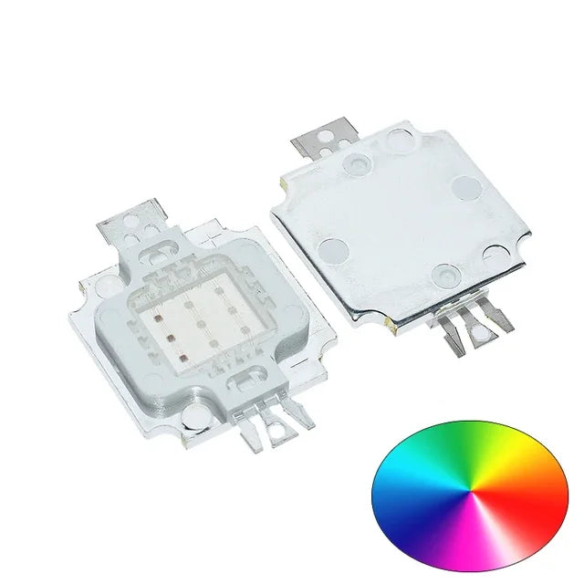 10-PCS LED 10W warm white Green RGB Yellow RGB 800-900LM LED Bulb IC SMD Lamp Light Daylight white High Power LED 3000K-3200K Quake RGB
