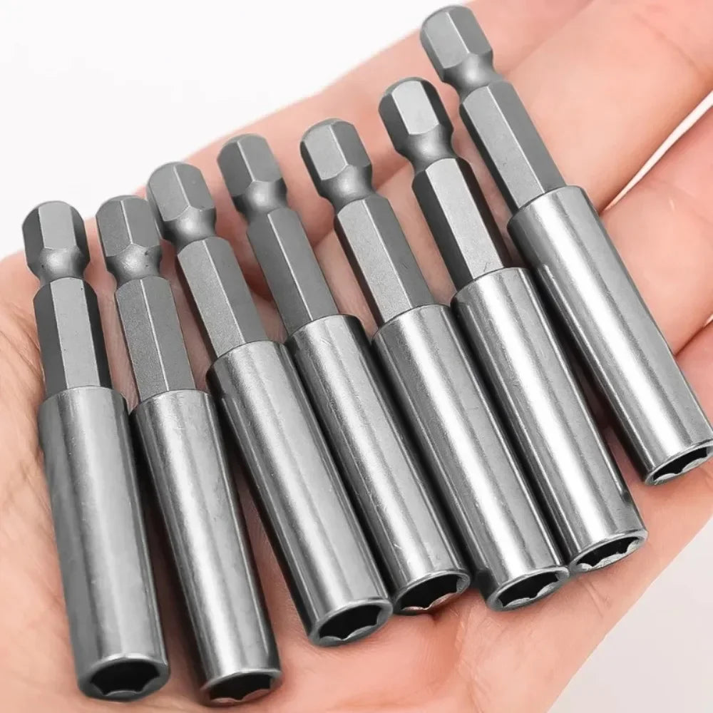10/1pcs Magnetic Drill Bit Extension Rods Screwdriver Drive Guide 1/4 Hex Batten Head Quick Change Power Screw Driver Adapter Quake