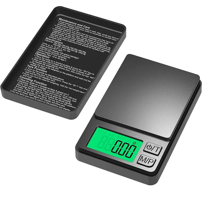 500/1000 .01g Precision Pocket Scale Digital Gram Food Jewelry Ounces/Grains Scale Digital Pocket Scale Mini Scale Tiny Scale Quake 0.01g 1000g