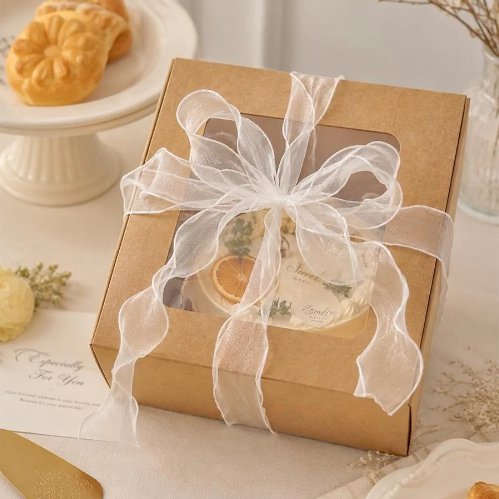 6/1Roll Multi-purpose Silk Ribbon 91*4cm Satin Ribbon Organza Ribbon for Gift Wrapping Handmade Wedding Birthday Party Decor Bow Quake