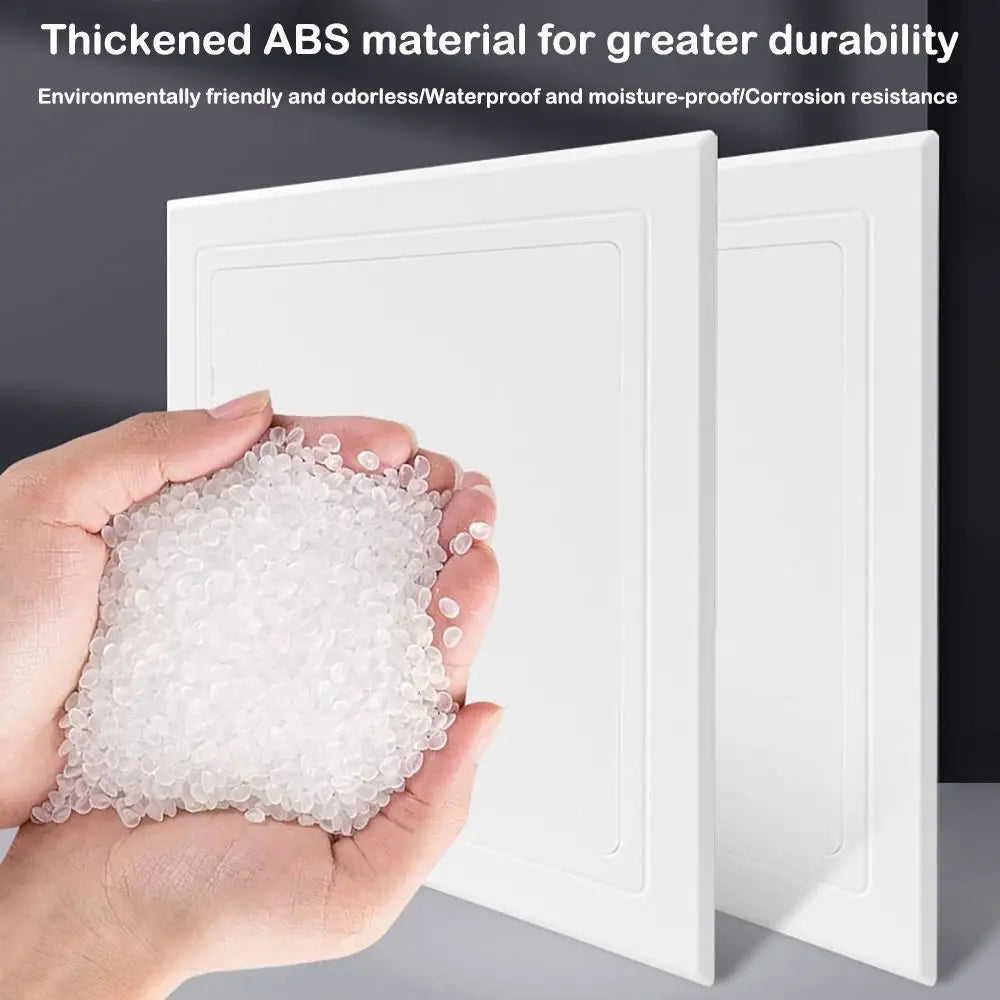 Self-adhesive Access Panel Door Plastic Removable Opening Flap Cover Plate White Hinged Access Hatch Doors Wall Ceiling Quake