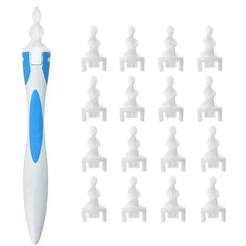 Ear Wax Remover Tool Ear Cleaner With Soft Silicone 16 Replacement Tips Simply To Grab Extract Earwax Quake