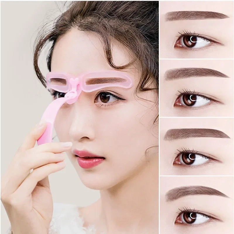 Eyebrow Special Stencil Eyes Makeup Stencils Grooming Shaping Helper Eye DIY Beauty Tool Reusable Eyebrow Drawing Guide Template Quake