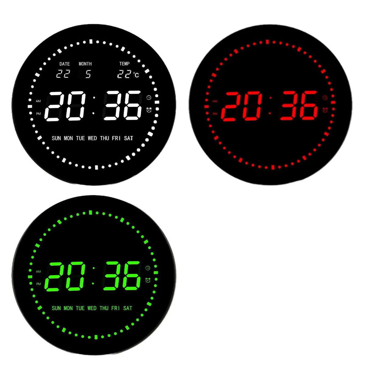 LED Digital Clock with USB Cable Tabletop Clock for Indoor School Classroom Quake