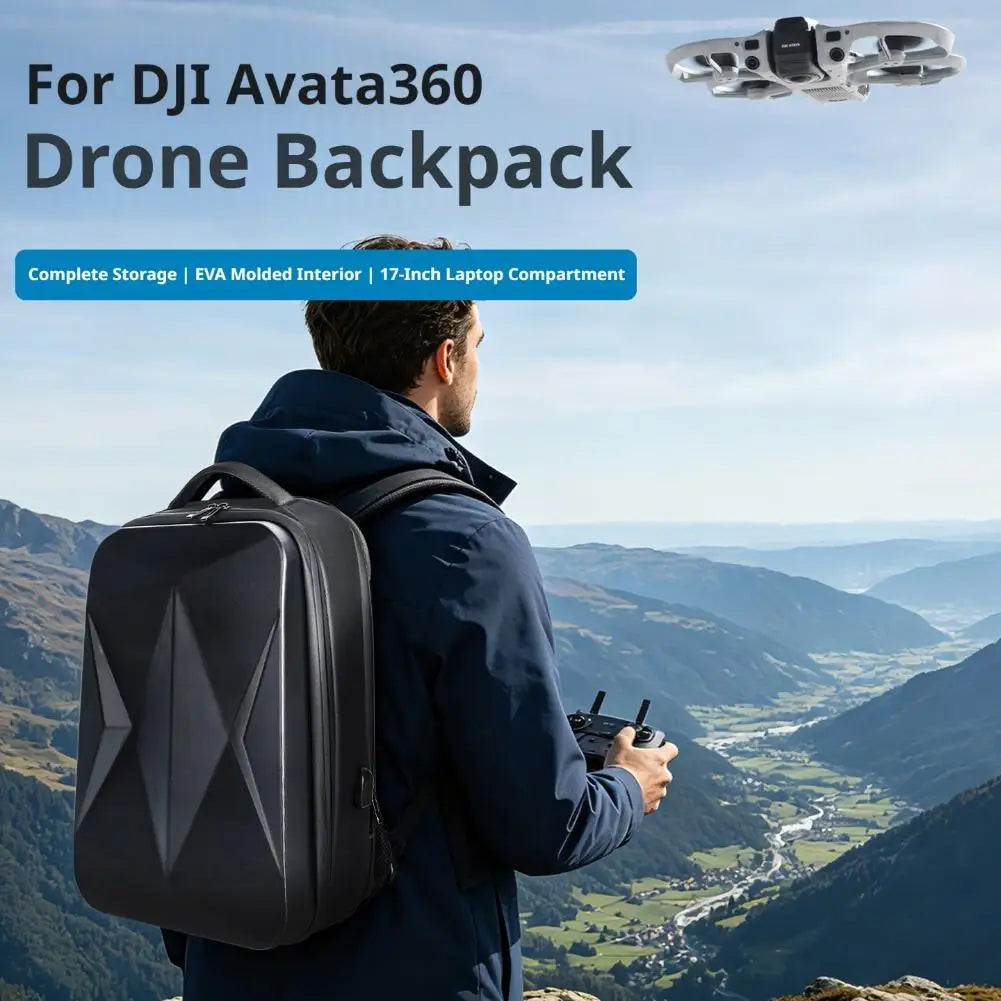 Hard Shell Backpack for DJI Avata FPV Drone Accessories Waterproof Carrying Case with Goggles Storage Multi-functional Bag Quake