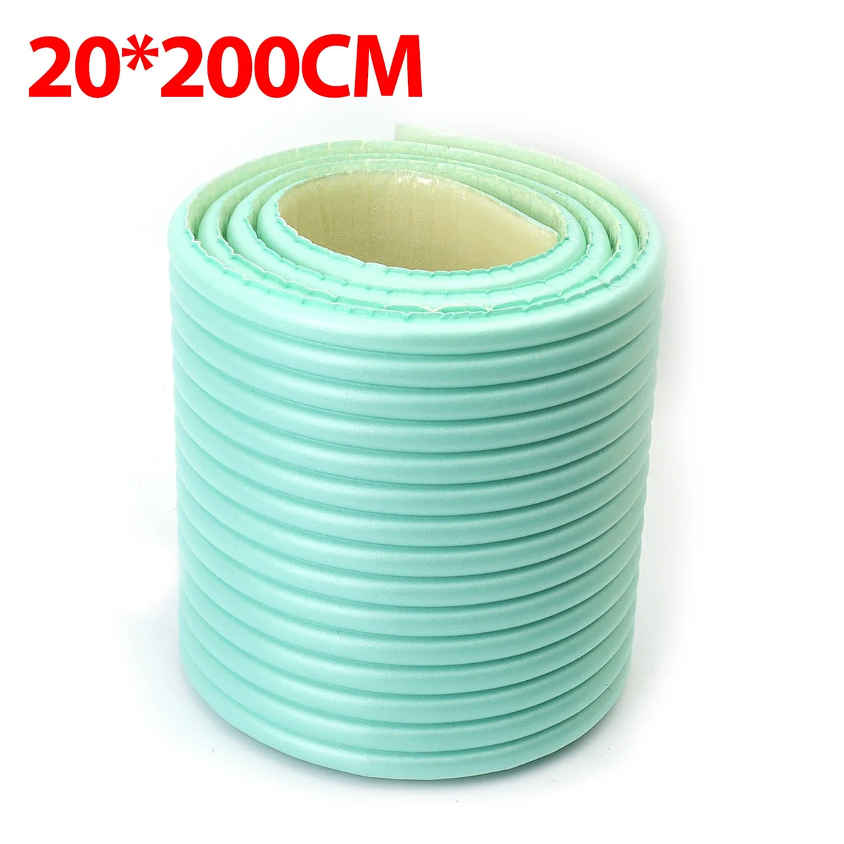 Upgraded W Shaped Anti Collision Strip XPE Foam 3D Wall Decal Protector Baby Safety Soft Padding for Furniture Doors Home Decor Quake green 1Roll (2M)