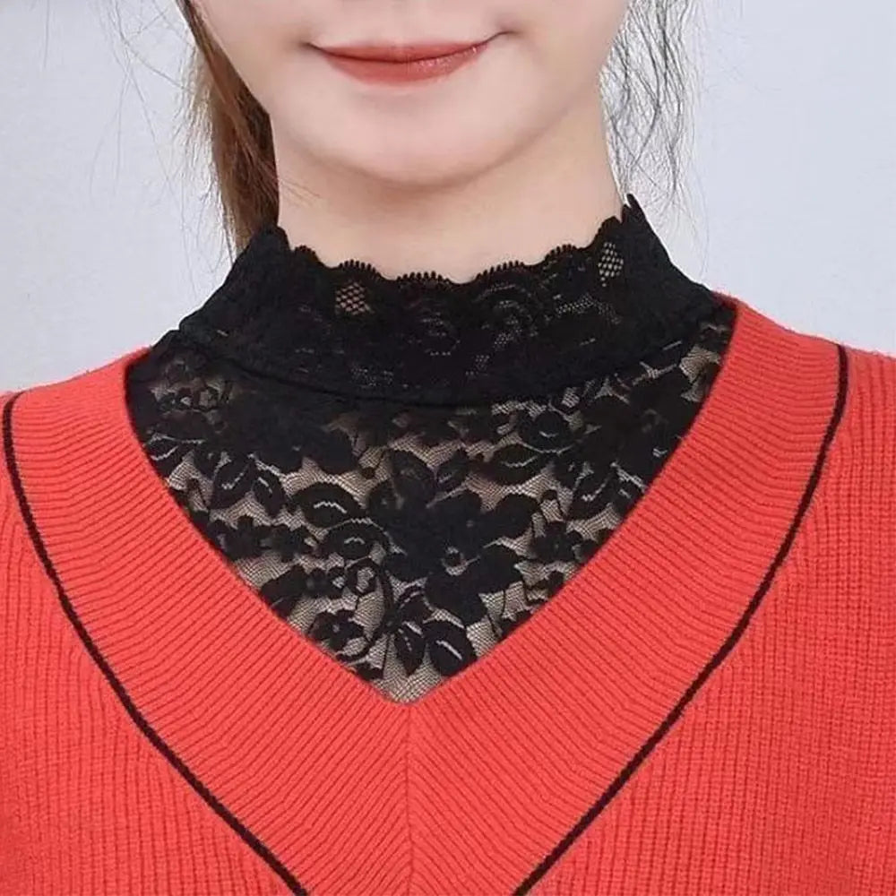 Vintage Floral Detachable Lace Fake Collar Sweater Decoration Blouse False Collar Collar Tie Quake