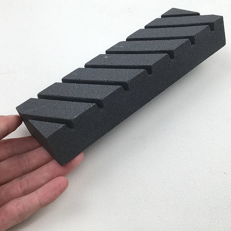 Premium White Corundum Flattening Stone 180x60mm - Horizontal Stripes Whetstone Repair Tool for Knife Sharpening & Maintenance Quake