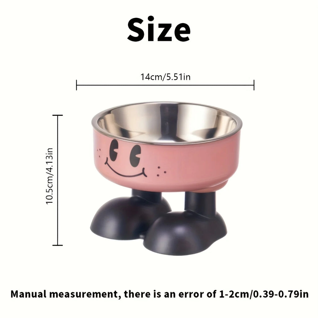 Elevated Dog Cat Bowl Stainless steel Food Water Bowls Raised No Spill Pet Feeder bowl for Puppy Small Medium Large Dogs Cats Quake