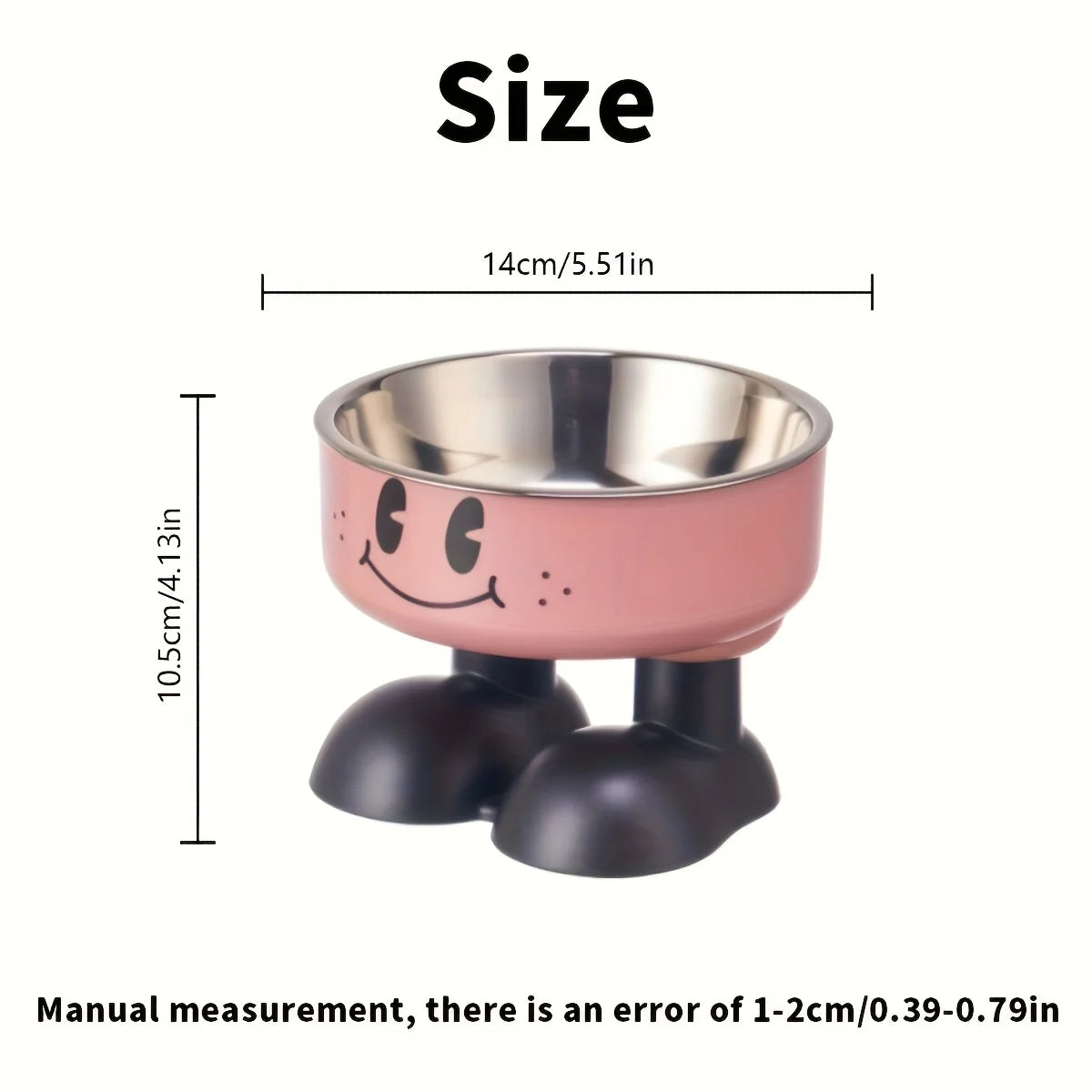 Elevated Dog Cat Bowl Stainless steel Food Water Bowls Raised No Spill Pet Feeder bowl for Puppy Small Medium Large Dogs Cats Quake