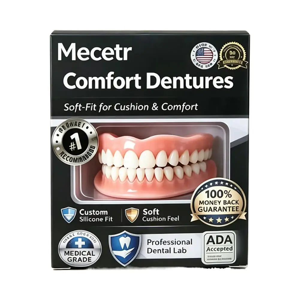 Denture Cushion Soft Denture Liner Kit Denture Reline Kit Soft Fit Denture Cushion Pads for Upper Lower Dentures Quake 1set