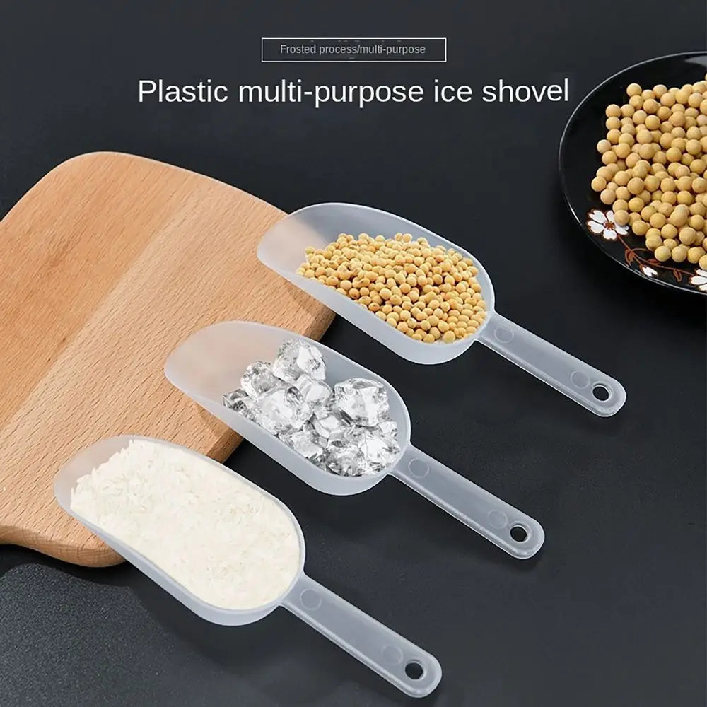 Frosted Flour Scoop Multifunctional Plastic Kitchten Tool Measuring Scoops Ice Shovel Dessert Buffet Coffee Tea Quake