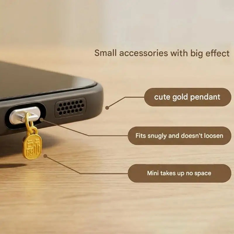 USB C Dust Plug Charging Port Protector with Metal Lanyard Hole, Silicone Type C Dust Cover for Pocket Carry and Cable K1KF Quake