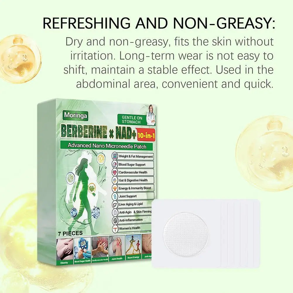 3Boxes Moringa Advanced Nano Microneedle Body Care Patch- Easy To Use Body Firming Sticker Daily Figure Line Care Unisex Quake