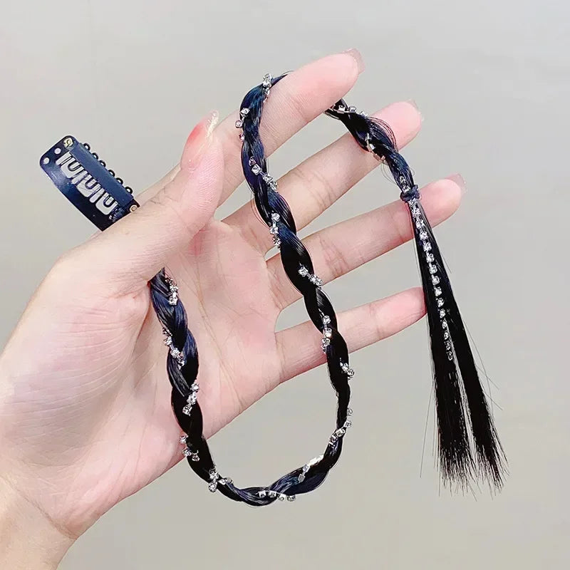 Girls Cool Fashion Y2K Boxing Braids Hair Braiding Tools Women Fried Dough Twist Braid Traceless Invisible BB Clip Boxing Braid Quake 2