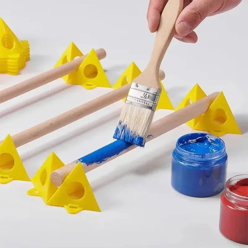 60/10PCS Mini Cone Paint Pyramid Stands Triangle Support Frame Woodworking Tripod Spray Painting Brackets Block Auxiliary Tools Quake