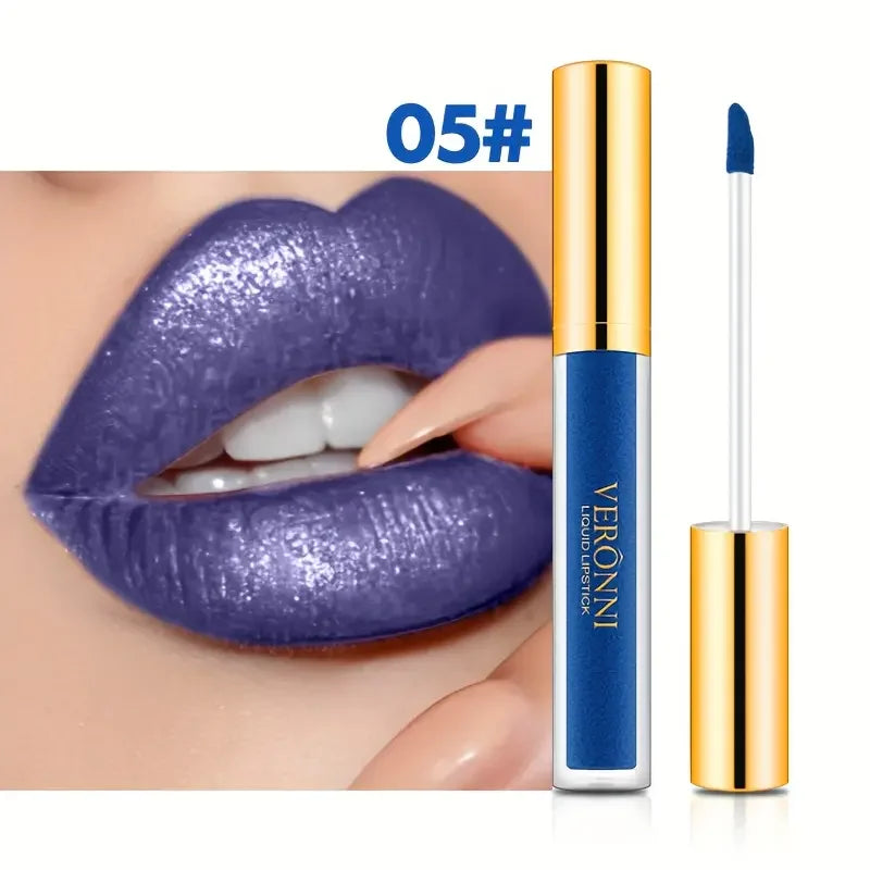 10 Colour Diamond Shimmer Lip Gloss Set,Glitter Shimmer Makeup Long Lasting lipsticks Makeup, Smudge Proof Lip Glaze Valentine's Quake 05