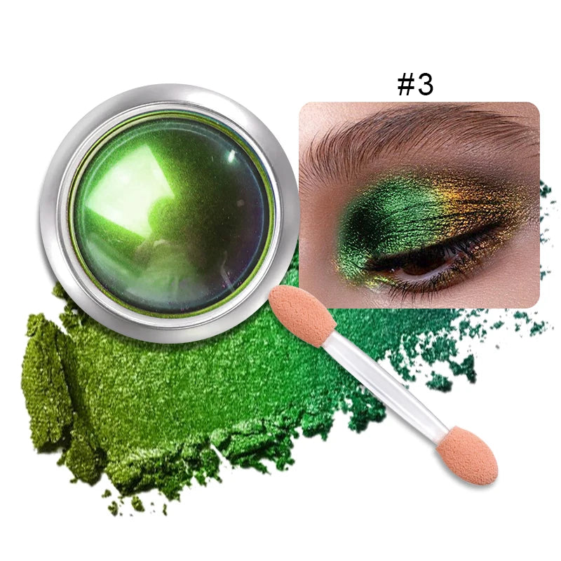 High-Pigmented MultiChrome Eyeshadow Powder MultiChrome Shifting Pigments Duochrome Chameleon Eyeshadow Infinite Chrome Powder Quake 03