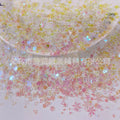 50g/500g Randomly mixed Glitter Confetti Tinfoil Sequins DIY New Year Home Wedding Birthday Throw Party Decoration Supplier Quake white 500g