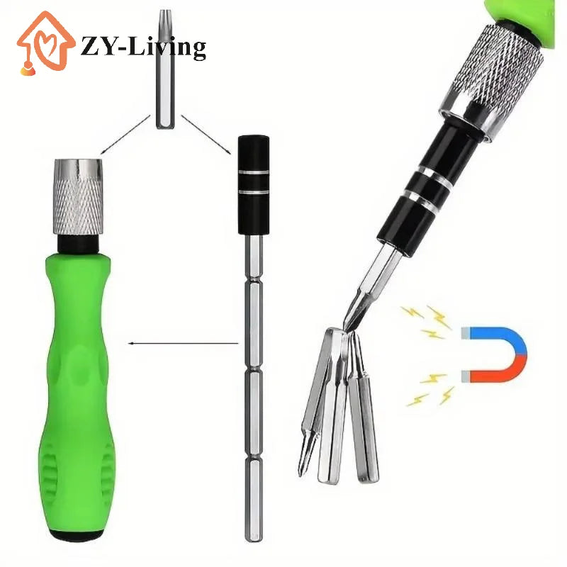 24/32 In 1 Precision Screwdriver Set Non Slip Green Handle Magnetic Bits For Electronics Repair Home DIY Tasks Quake