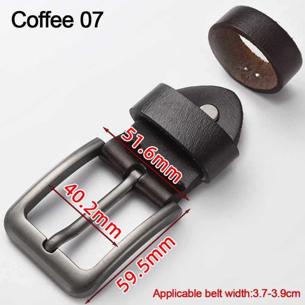 Business Accessories Adjustable Belt Replacement Buckle DIY Alloy Belt Buckle Men's Accessories Quake Coffee 07
