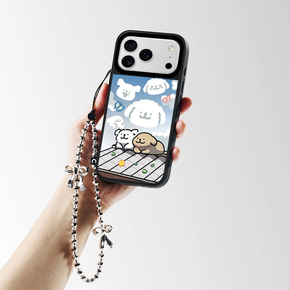6090179 Mirror Surface Magnetic Phone Case Cover for IPhone 13 14 15 16 17 18 Pro Max Case Quake