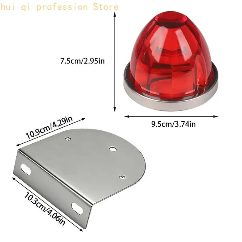 High Visibility Ambers Flashing Warning Lights Side Marker Light for Vehicles H8WE Quake