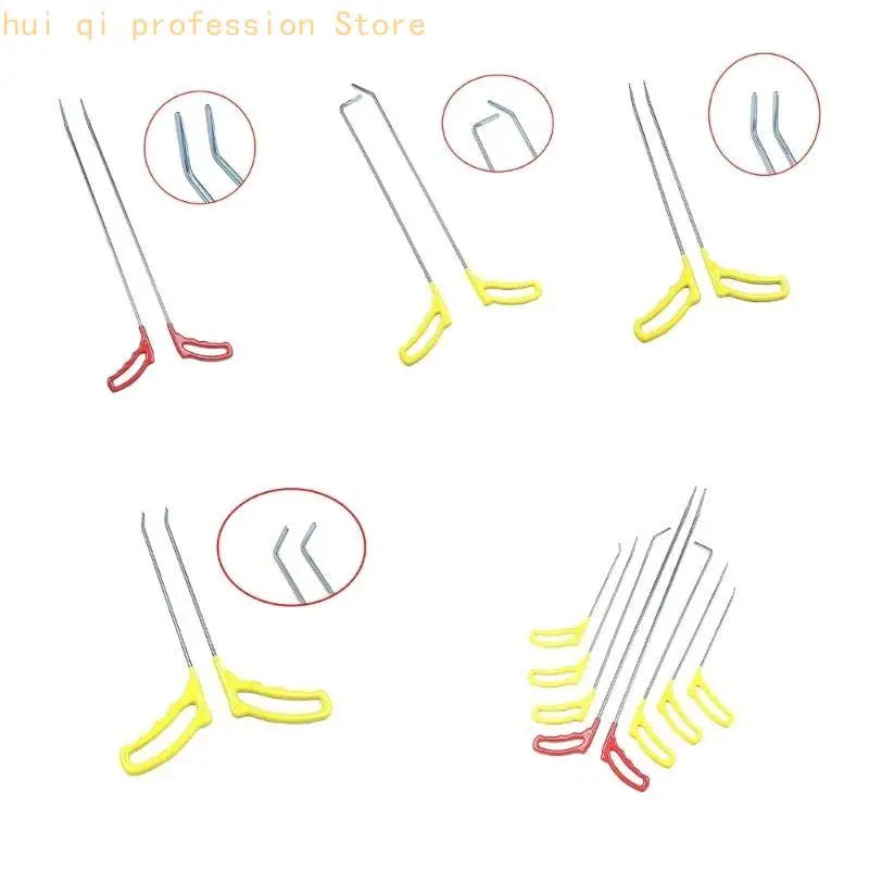 2Pcs/8Pcs Car Body Repair Removal Tools Automotive Door Dent Repair Hooks Stainless Steel Push Rods Kits H8WE Quake