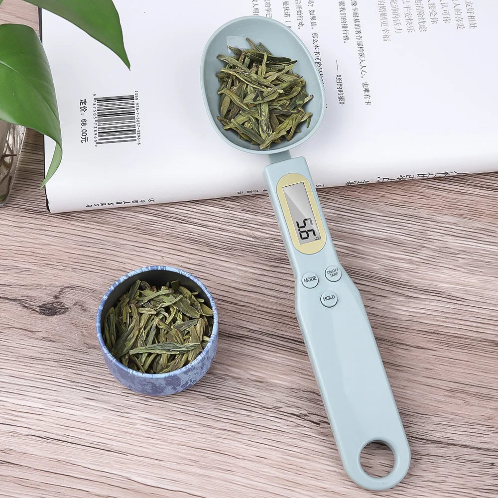 500g/0.1g Digital Scale Electronic Measuring Spoon Scale LCD Display Food Scale Mini Kitchen Tool for Milk Coffee Measuring Quake