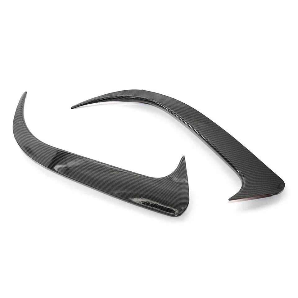 For Mercedes-Benz C117 W117 CLA 200 260 AMG 2013-2019 Car Rear Bumper Spoiler Air Vent Cover Side Canard Cover Trim Accessories Quake Carbon