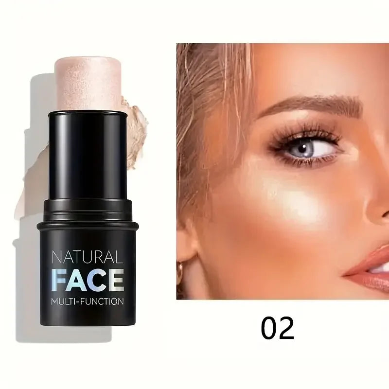 Natural Face Highlighter Concealer,Waterproof Face Contour Pen, Easily Sculpt Your Fface to Create a Perfect Light Makeup Effect Quake 02