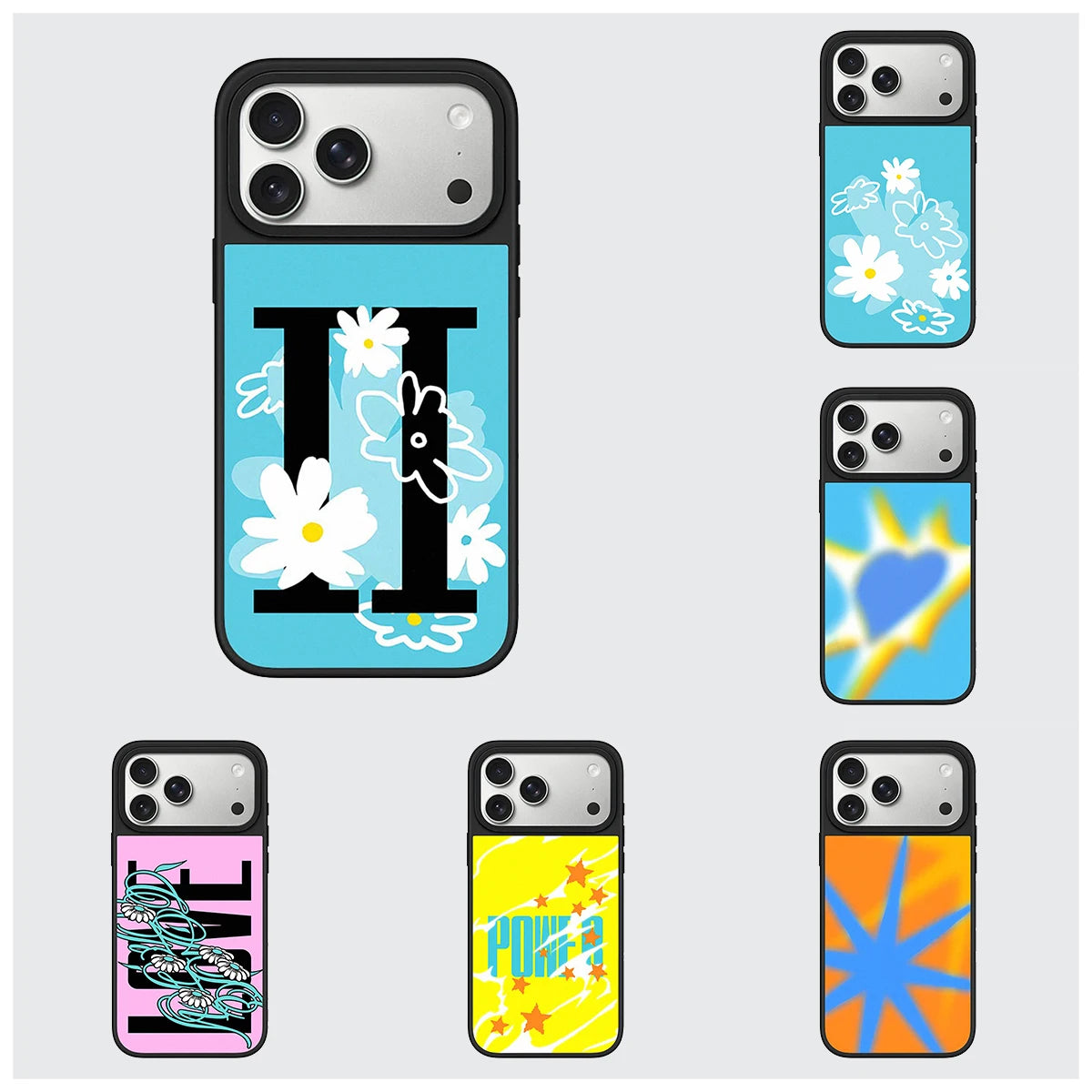 Power Multicolor Pattern Mirror Surface Magnetic Phone Case Cover for IPhone 13 14 15 16 17 18 Pro Max Case Quake