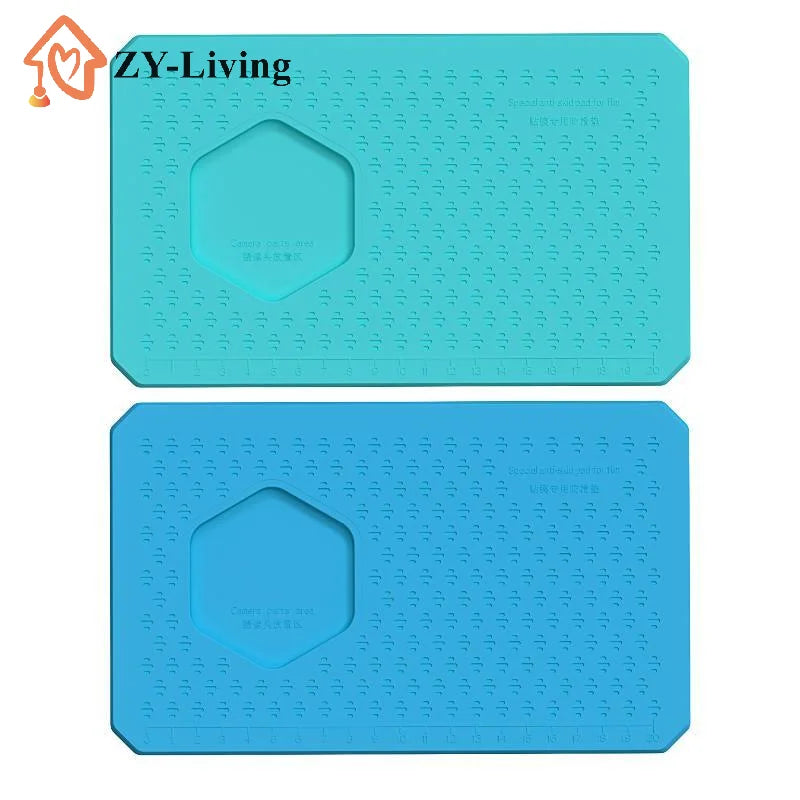 Mini Anti-slip Mat Cell Phone LCD Screen Film Repair Pad with Camera Protection Good Elasticity No Deformation ESD Phone Tools Quake