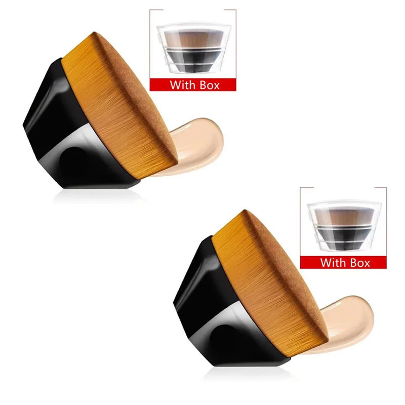 1/2pcs New Magic Makeup Brush Beauty Powder Face Blush Brushes Portable Professional Foundation Brush Large Cosmetics Soft Base Quake 2pcs black box