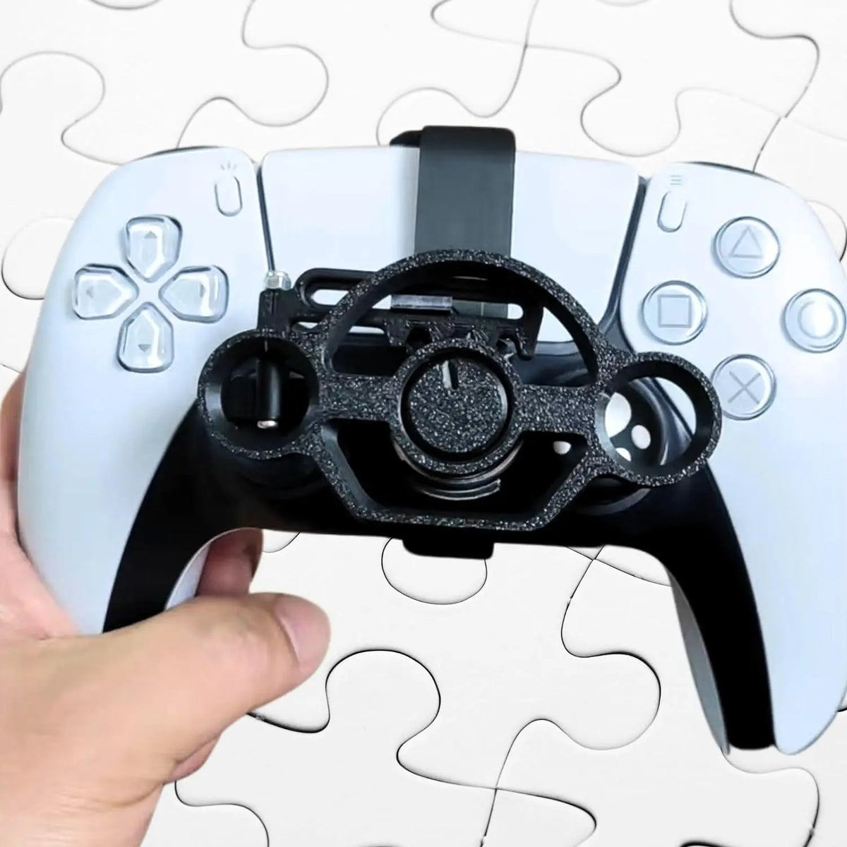 Game Controller Mini Steering Wheel for PS5 Remote Control Accessory for PS5 Racing Games Controller Steering Wheel Attachment Quake