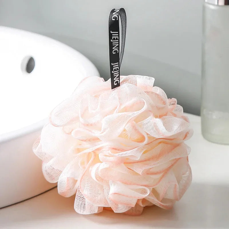 Soft Mesh Bath Ball Comfortable Cute Bubble Shower Net Ball Super Soft Large Non-Scattered Ball High-End Flower Bath Rub Bathing Quake