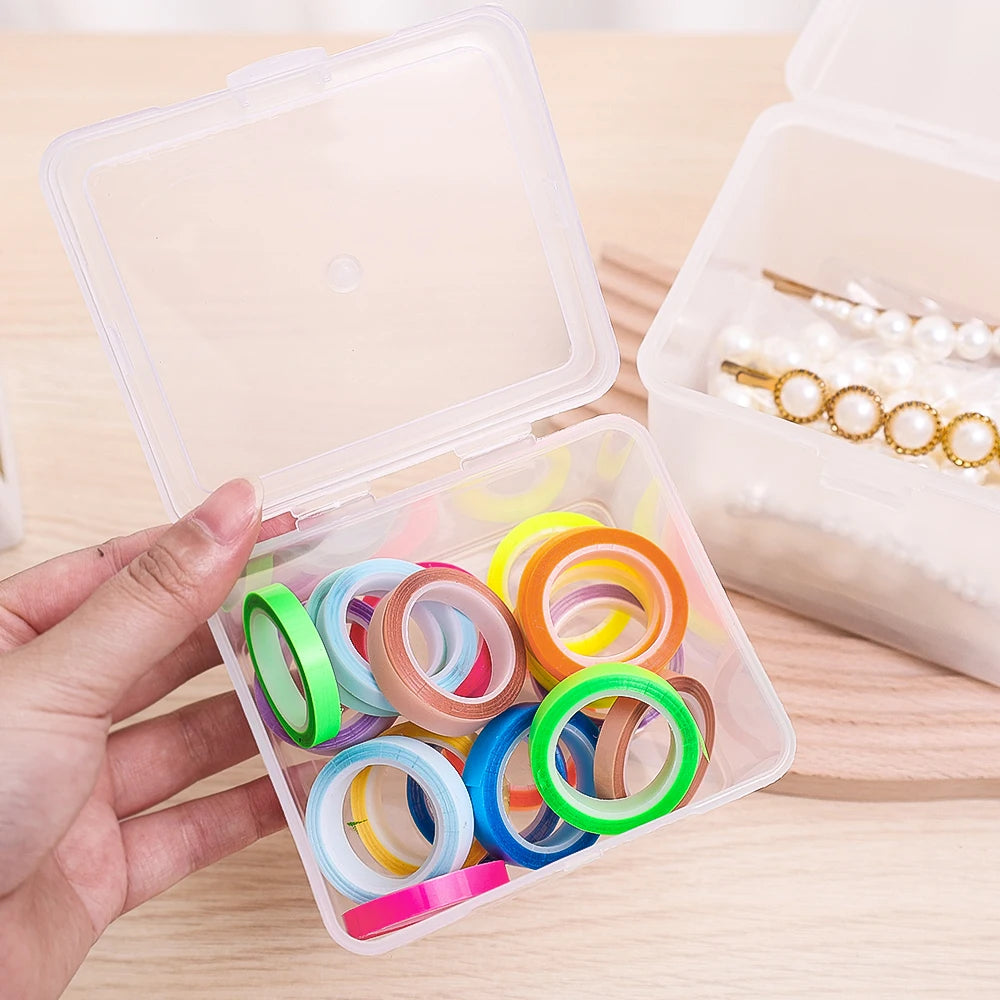 Large Capacity Storage Box for Jewelry Stationery Headwear Rectangular Plastic Collection Case Multipurpose Home Organizer Box Quake