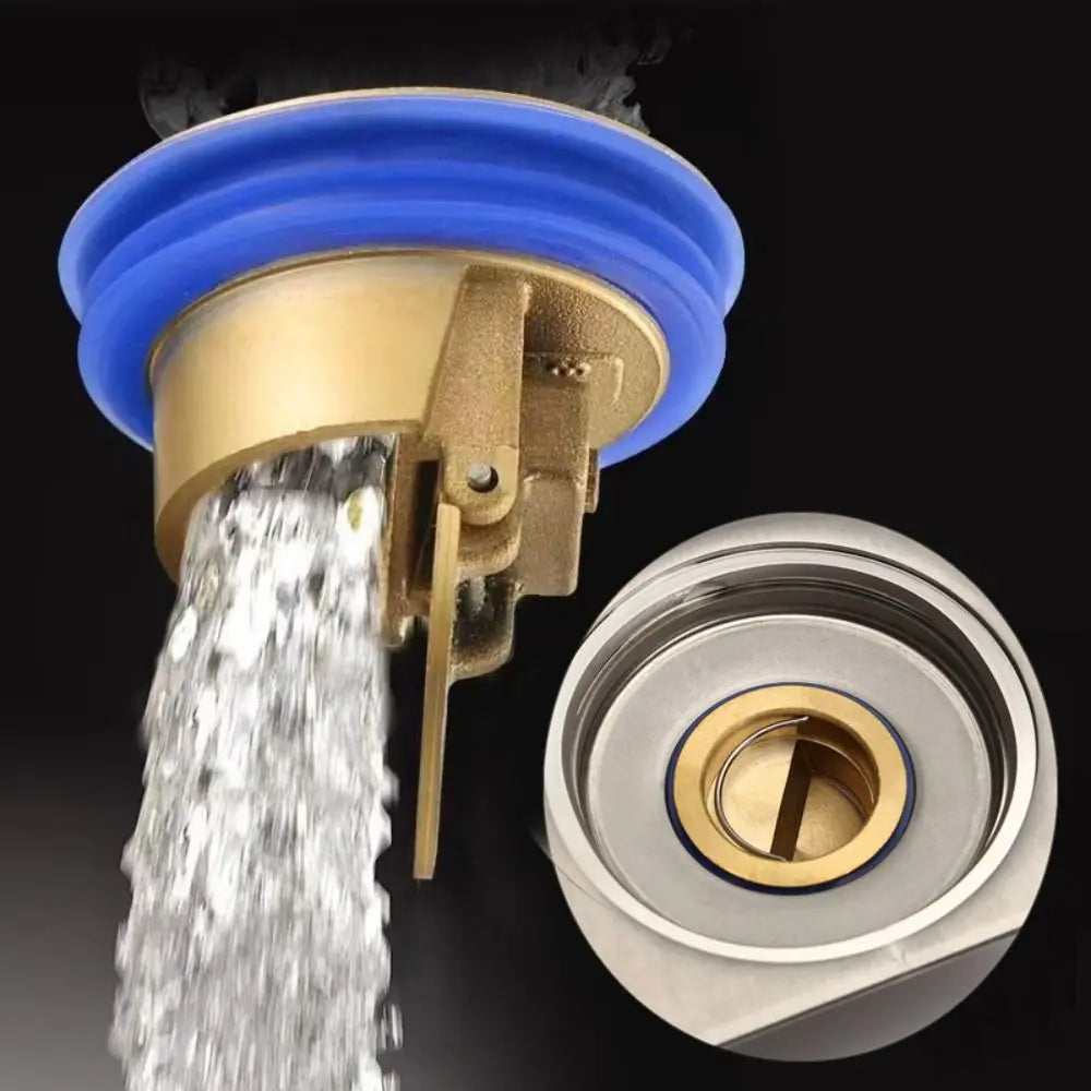Copper Floor Drain Core Anti-smell Odor Fast Drainage Insect Prevention Drain Cover Floor Strainer Filter Colander For Bathroom Quake