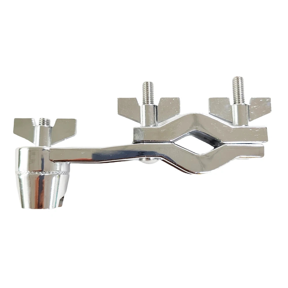1pcs Z Shape Cowbell Clamp Rod Drum Cowbell Holder Metal Cow Bell Mounting Bracket Clamp For for Drum Set Accessory Quake