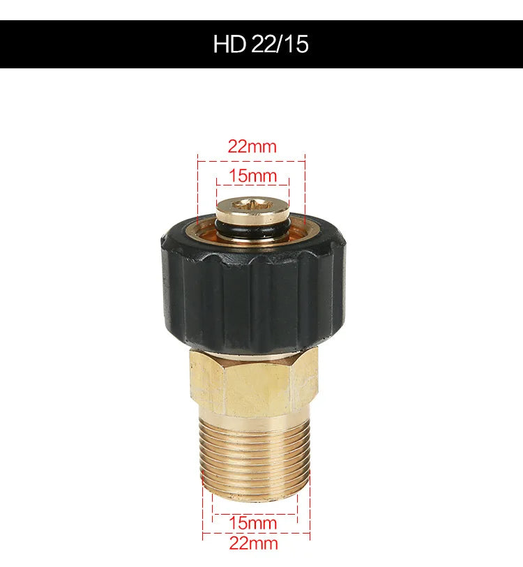 M22 14/15MM Cleaning Machine Discharging Tube High-Pressure Car Washing Gun Joint Universal Adapter Quake B